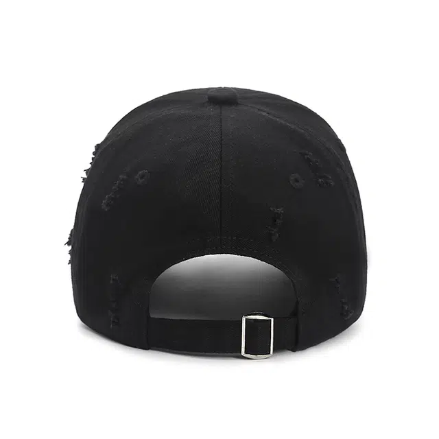 肯默 街潮涂鸦 做旧破洞 街头嘻哈 遮阳防晒 头围可调节 棉 鸭舌帽 男女同款情侣款