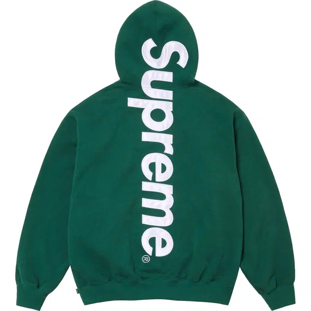 Supreme FW24 Satin Appliqué Hooded Sweatshirt