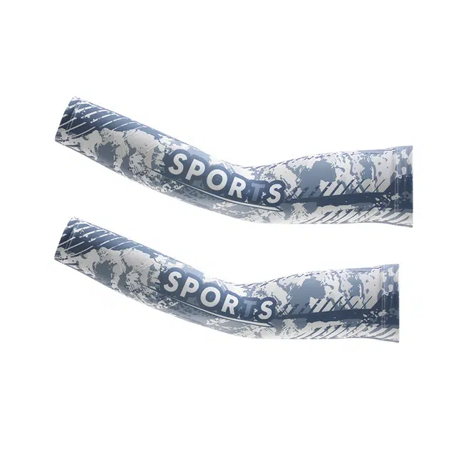 南极人 冰袖凉感袖套透气夏季防紫外线户外骑行开车登山钓鱼跑步胳膊遮阳护手臂套袖冰凉护袖 薄款 防晒袖 男款