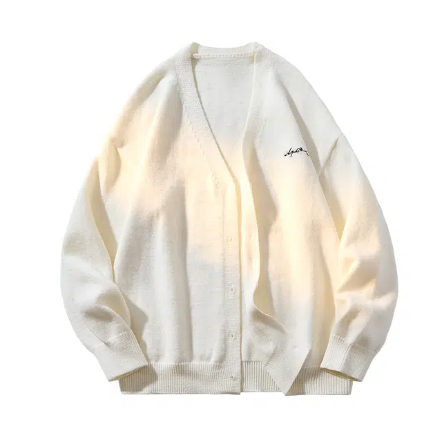 陆与山屿 刺绣休闲慵懒风舒适针织衫 男女同款