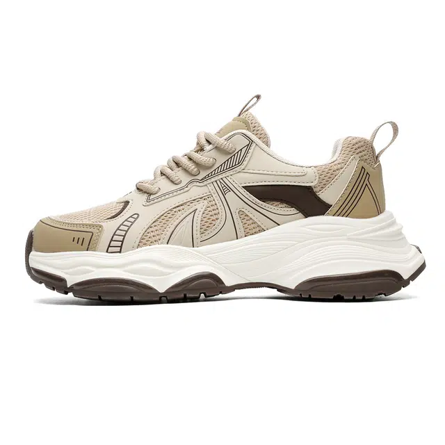 卜吉熊 织物合成革 舒适百搭 透气轻便 低帮 老爹鞋 男女同款