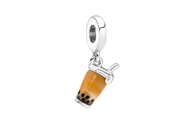 Pandora Pearl Milk Tea Charm Silver