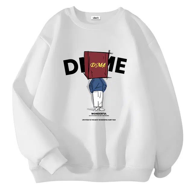 【dme】 宽松字母重磅涂鸦休闲长袖卫衣 男女同款