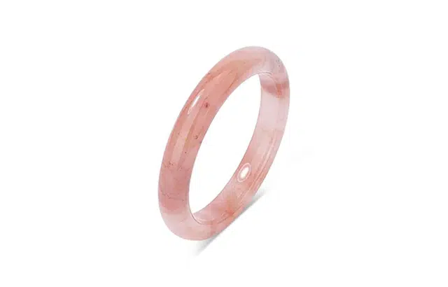 百利金 桃花酿贵妃镯宽扁条 典雅气质温婉大方轻奢时尚高级感国潮新中式汉服旗袍搭配闭口手饰#好运 金丝玉 手镯 男女同款情侣款