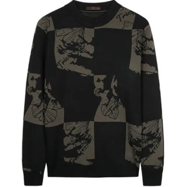 才子 大众休闲保暖修身针织衫 男款