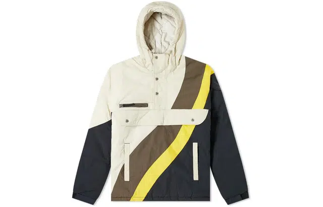 李宁 撞色拼接设计加厚连帽套头夹克外套 男款 多色