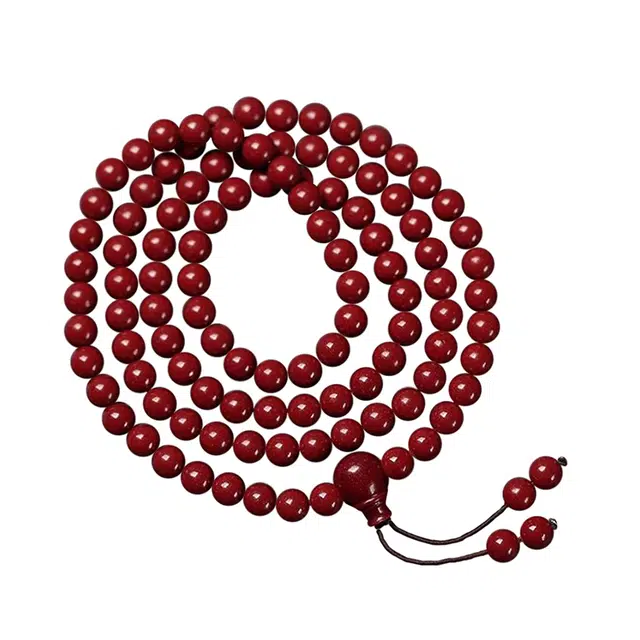 郁馨 福气满满多圈盘玩手饰小众设计高级感 诸事顺遂简约森系本命年开运 吉祥如意#好运再造辰砂 朱砂 手链 男女同款情侣款