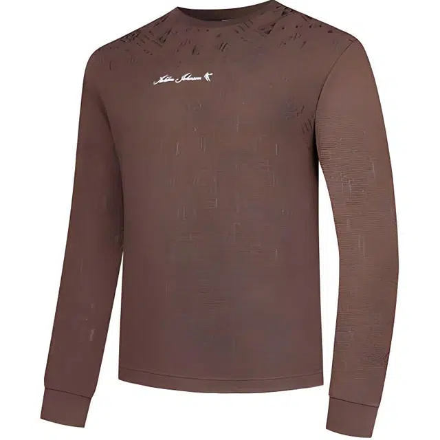 乔丹 运动生活系列 字母圆领舒适透气百搭休闲卫衣 男款 凡戴克棕/乔丹白