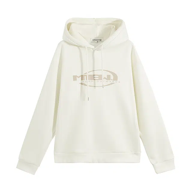 美特斯邦威 连帽彩色印花加绒卫衣 男女同款