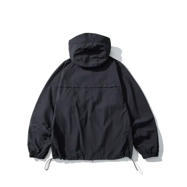 领航骆驼 美式复古高街舒适时尚简约纯色宽松百搭休闲连帽轻薄 超轻透气速干防晒服 男女同款