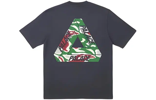 PALACE SS23 Jungle Camo Tri-ferg T-shirt Navy LogoT