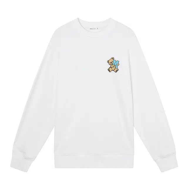 美特斯邦威 时尚手绘卡通简约印花针织圆领百搭卫衣 男款