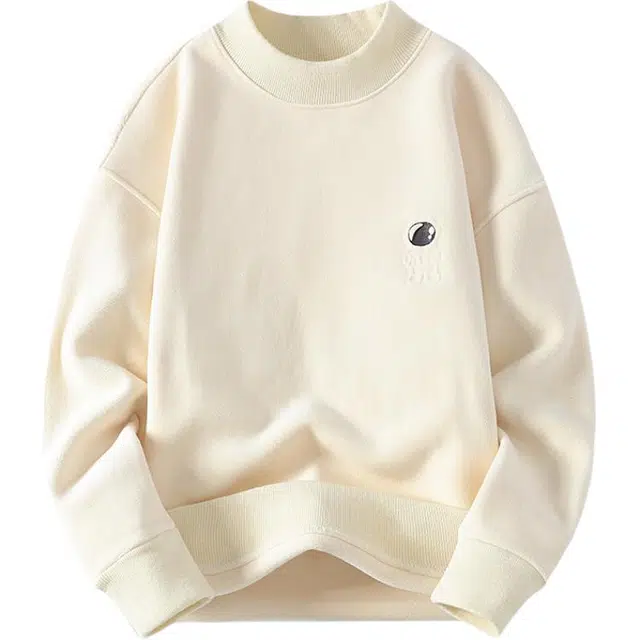 物质公式 奥粒绒美式复古欧美小众设计街头轻奢港风高级宽松感痞帅休闲百搭长袖无抽绳套头圆领卫衣 男女同款