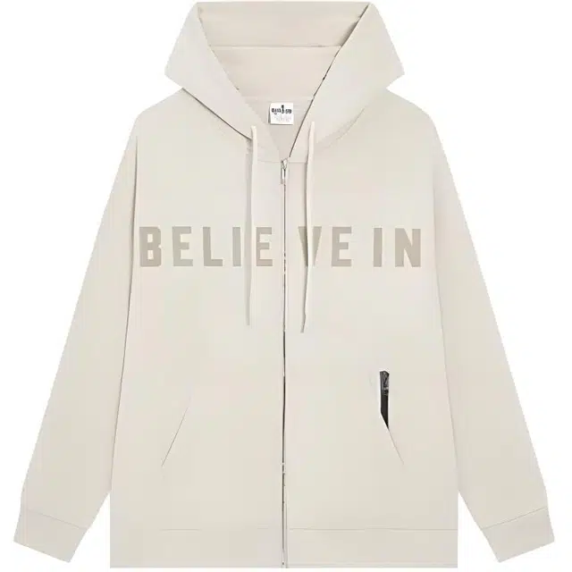 特步 篮球系列 宽松运动休闲简约纯色连帽卫衣 男款 屋脊灰