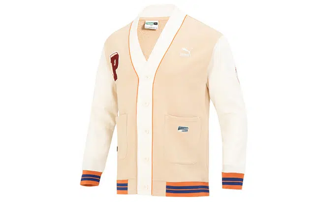 PUMA TEAM Badge V-neck Jacket TR Logo