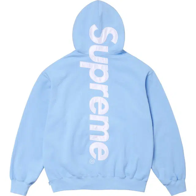 Supreme FW24 WEEK3 Satin Appliqu Hooded Sweatshirt logo