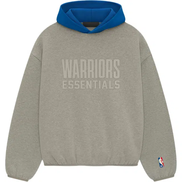 Fear of God Essentials x NBA Warriors Hoodie Warm Heather