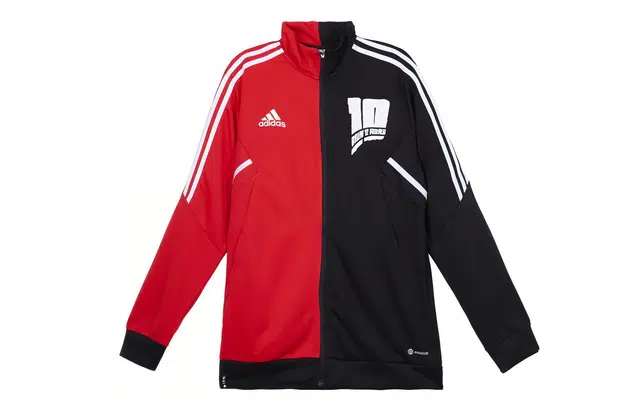 adidas Logo Print Slim Zip Jacket