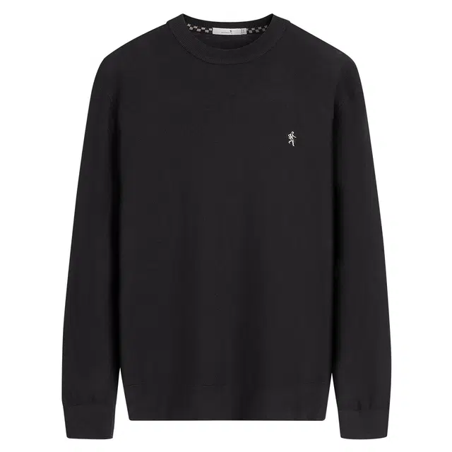 与狼共舞 休闲百搭纯色舒适羊毛圆领宽松长袖卫衣 男款