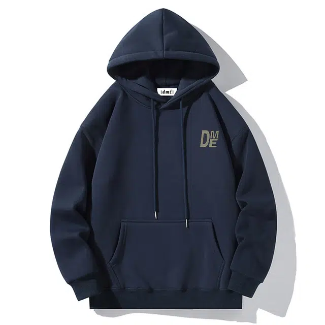 【dme】 美式复古连帽套头重磅舒适长袖休闲宽松卫衣 男女同款