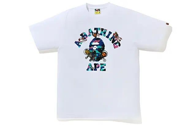 BAPE x Kid Cudi Cartoon Camo T-Shirt