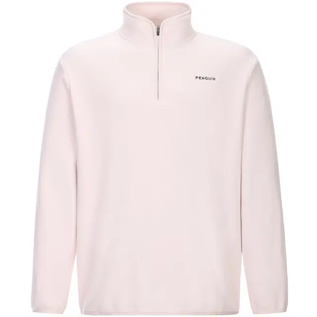 企鹅 立领半开襟加厚保暖防静电摇粒绒抓绒卫衣 男女同款