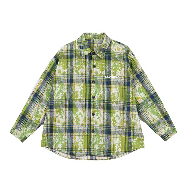 颂希尔 美式复古百搭设计感日系学院风个性嘻哈长袖衬衫 男女同款