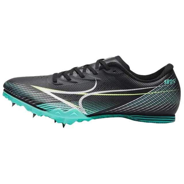 海尔斯 短钉 舒适百搭防滑耐磨透气 低帮 训练跑步鞋 男女同款 黑蓝