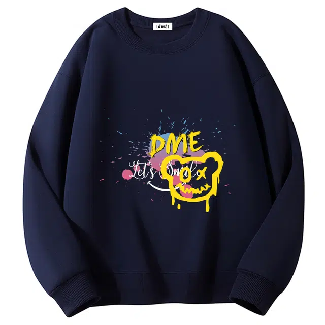 【dme】 美式复古宽松圆领舒适中性风卫衣 男女同款