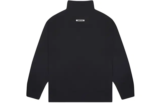Fear of God Essentials Pull-Over Mockneck Sweatshirt Black