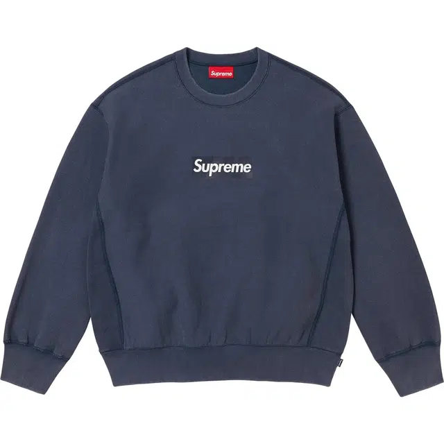 Supreme SS25 Washed Box Logo Crewneck logo