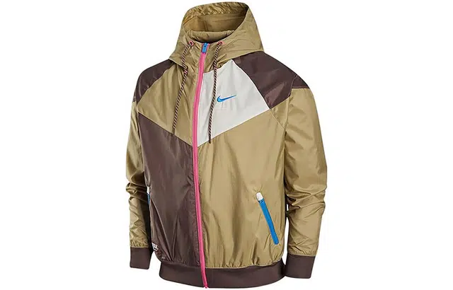 Nike Hooded Jacket Grey Brown