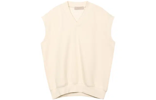 Fear of God Essentials V Neck Vest Egg Shell