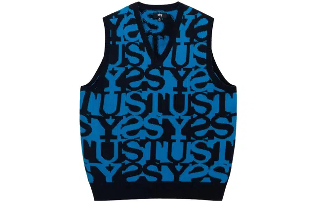 Stussy FW23 STACKED SWEATER VEST V