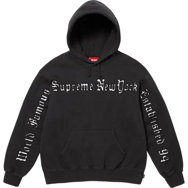 Supreme SS25 Contrast Cutout Hooded Sweatshirt logo