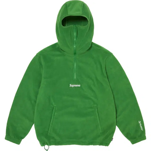 Supreme x Polartec FW24 Facemask Half Zip Hooded Sweatshirt