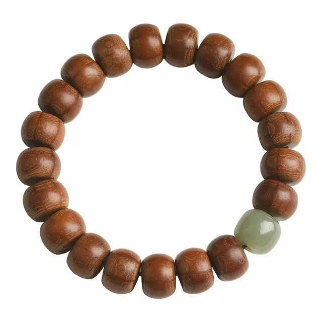 福柚 新中式禅木转运珠佛珠手持文玩盘玩单圈念珠 六道木 手串 男女同款情侣款