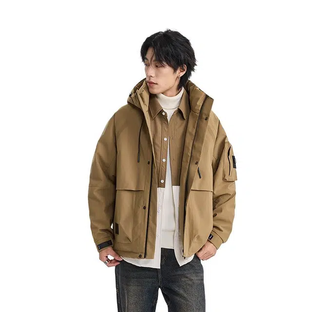 【dme】 美式户外工装连帽保暖防风防水羽绒服 男女同款