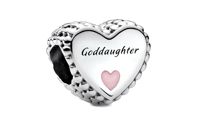Pandora Goddaughter Heart Charm