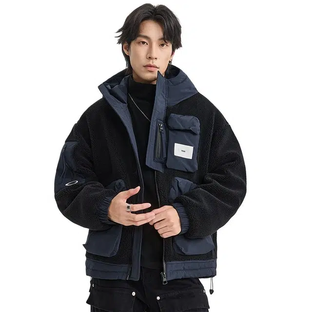 【dme】 日系工装百搭休闲长袖羽绒服 男女同款