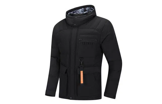 李宁 休闲运动连帽保暖羽绒服外套 冬季 男款 新标准黑