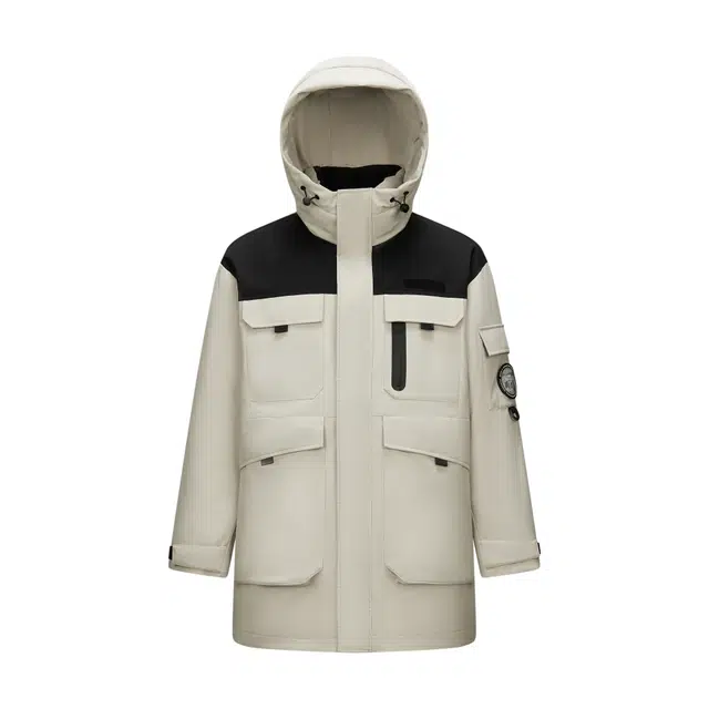 森马 防雨防风发热工装羽绒服 男款