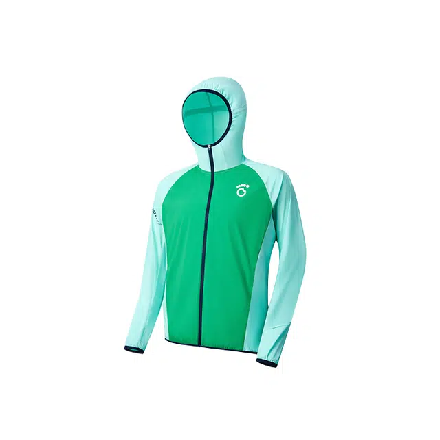 马孔多 连帽舒适百搭休闲插肩防晒服 男款 清新薄荷