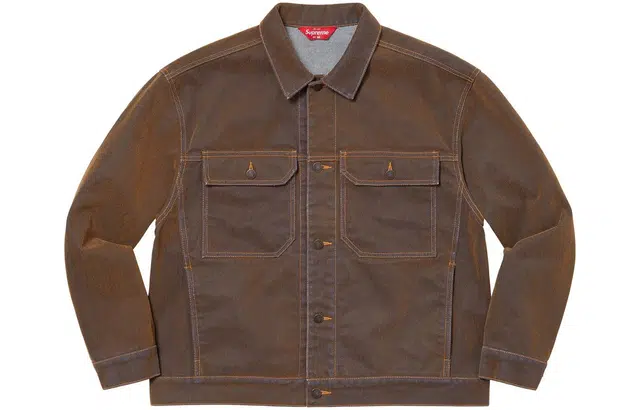 Supreme SS23 Week 4 FLOCKED DENIM TRUCKER JACKET