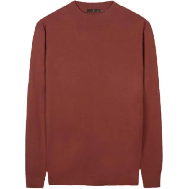 才子 修身纯色微弹针织衫 男款