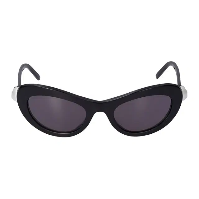 纪梵希 品牌标识 塑料 猫眼 太阳眼镜 男款 黑色