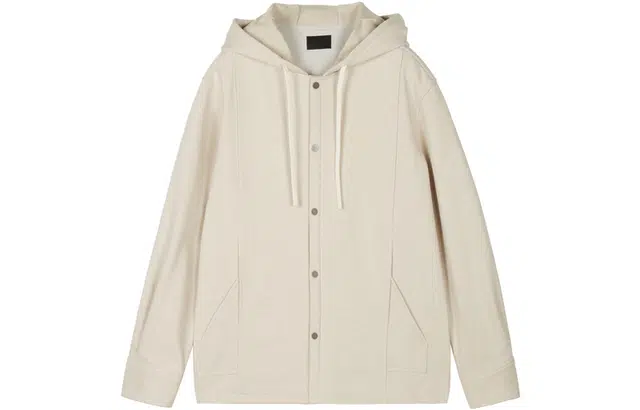 速写  针织宽松连帽夹克  男女同款