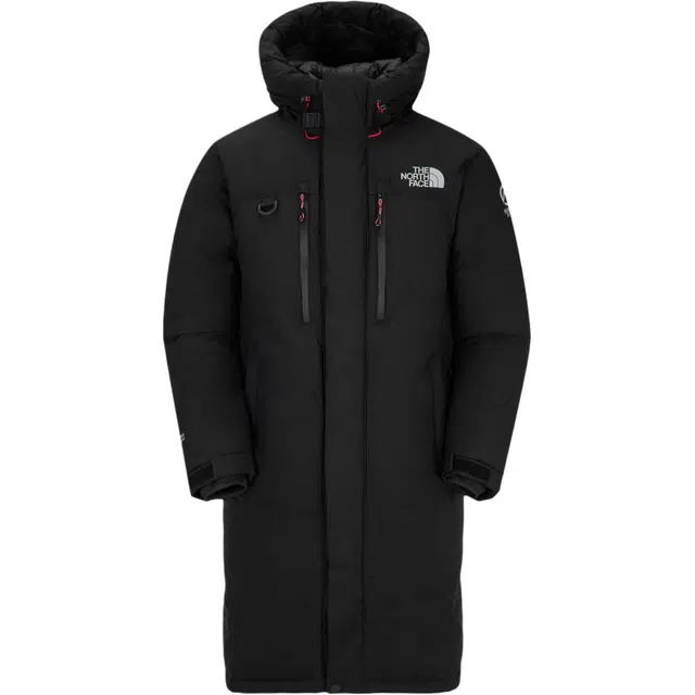 The North Face Logo Embroidered Hooded Down Jacket
