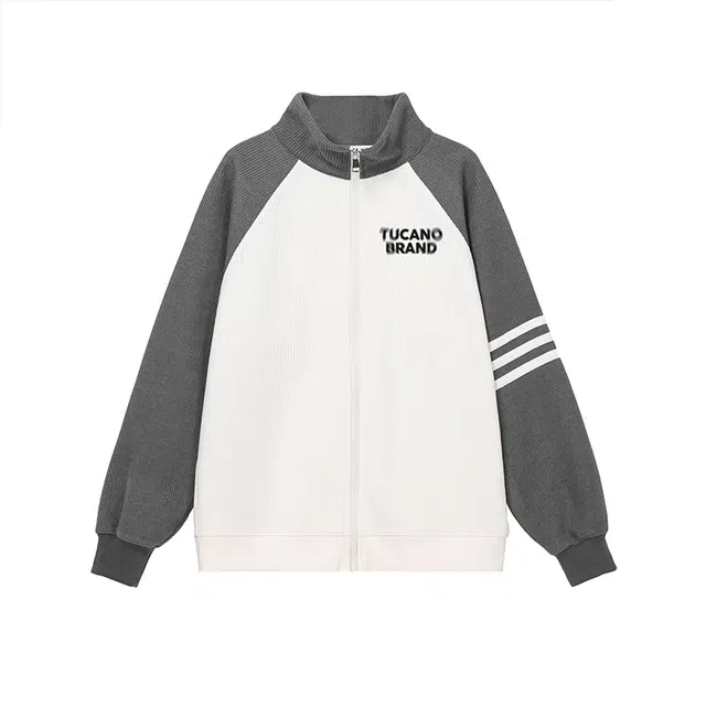 啄木鸟 美式插肩袖垂感学院风宽松休闲百搭户外通勤舒适软糯拉链开衫卫衣 男女同款