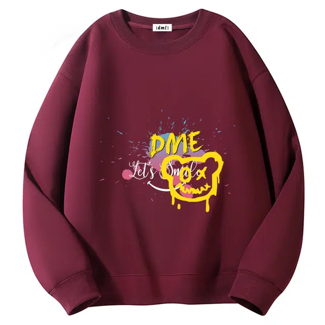 【dme】 美式复古宽松圆领舒适中性风卫衣 男女同款